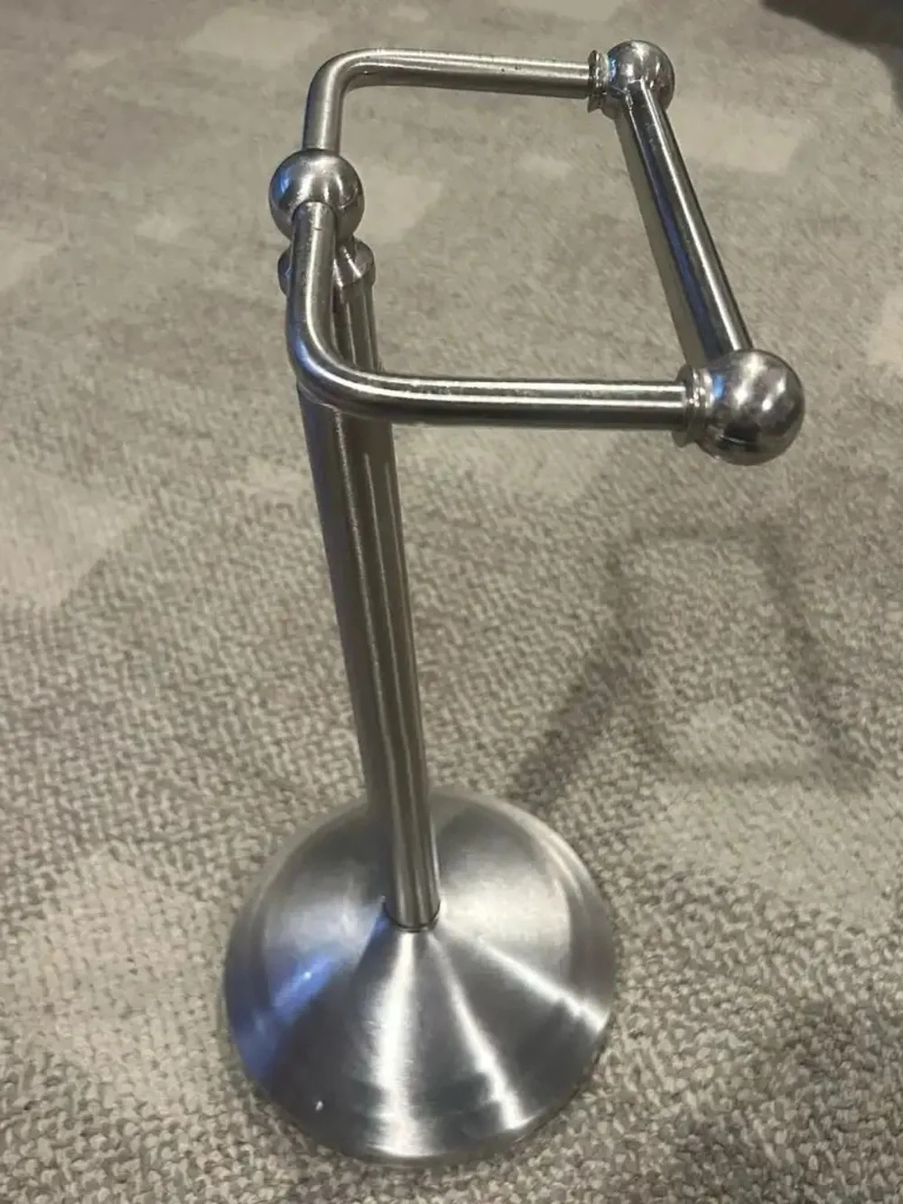Telescoping Pivoting Freestanding Toilet Paper Holder, Adjustable Height